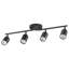Luminaire sur rail 4 lumières avec têtes réglables et 4 ampoules incluses-109583306-109583304