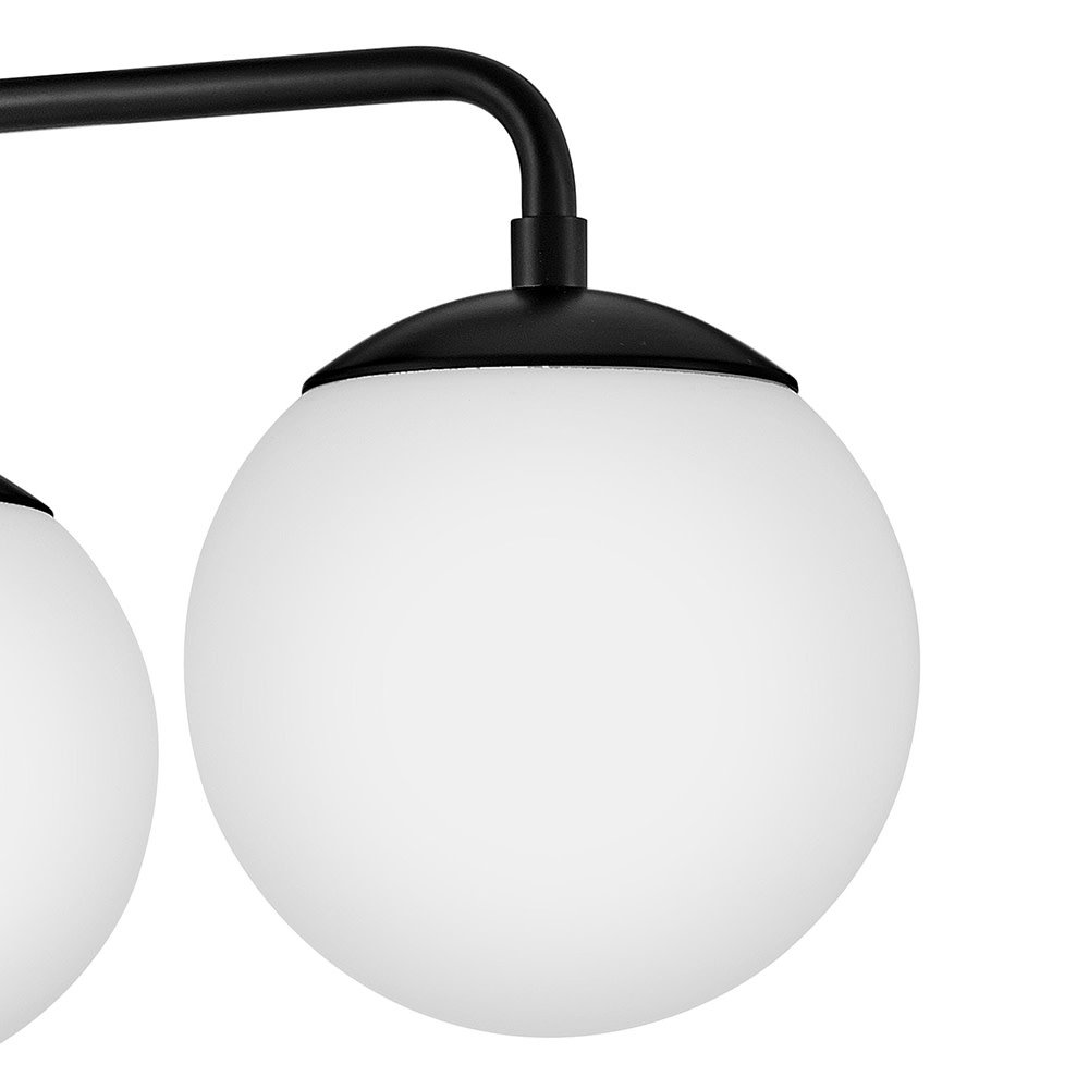 Kobie 3-Light Semi Flush Mount, Black
