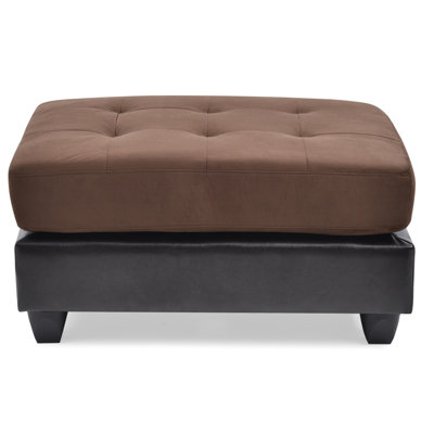 Stylish Chocolate Contemporary Ottoman