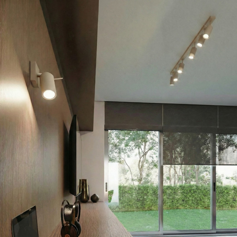 RING Steel Spotlight, Taupe, 118x6x16 cm, 6 Lights