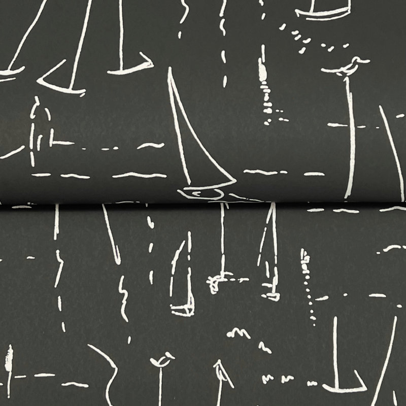 Papier peint Vermillion Coast, Noir