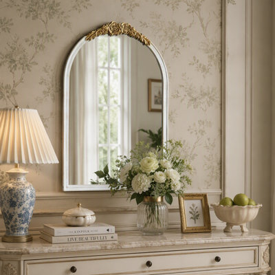 Miroir mural - Miroir de style antique vieilli pour le salon, la chambre à coucher et le vestibule