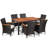 Rectangular Dining Set with Cushions-564935400-564935401-559595258