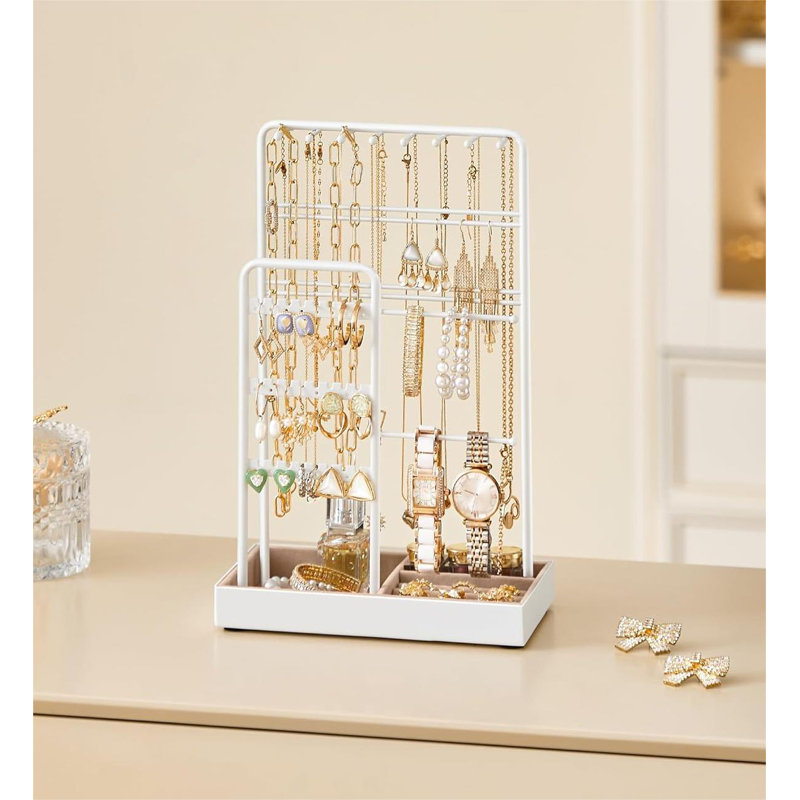 Porte-bijoux +, Blanc