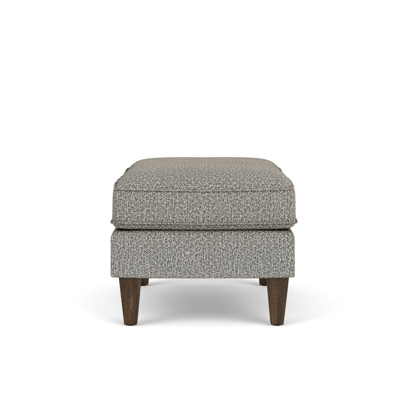 Square Ottoman, Dark Gray Polypropylene/Olefin