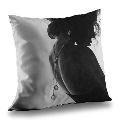 Chic Woman with Jewels Throw Pillow - Romantic Home Decor