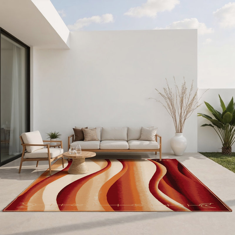 Tapis intérieur et extérieur Dusk rebond, Rectangulaire 3 pi x 5 pi