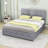 Upholstered Platform Bed with Headboard and 4 Drawers-527696045