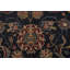 Tapis oriental bleu à motif floral All-Over 6 x 9
