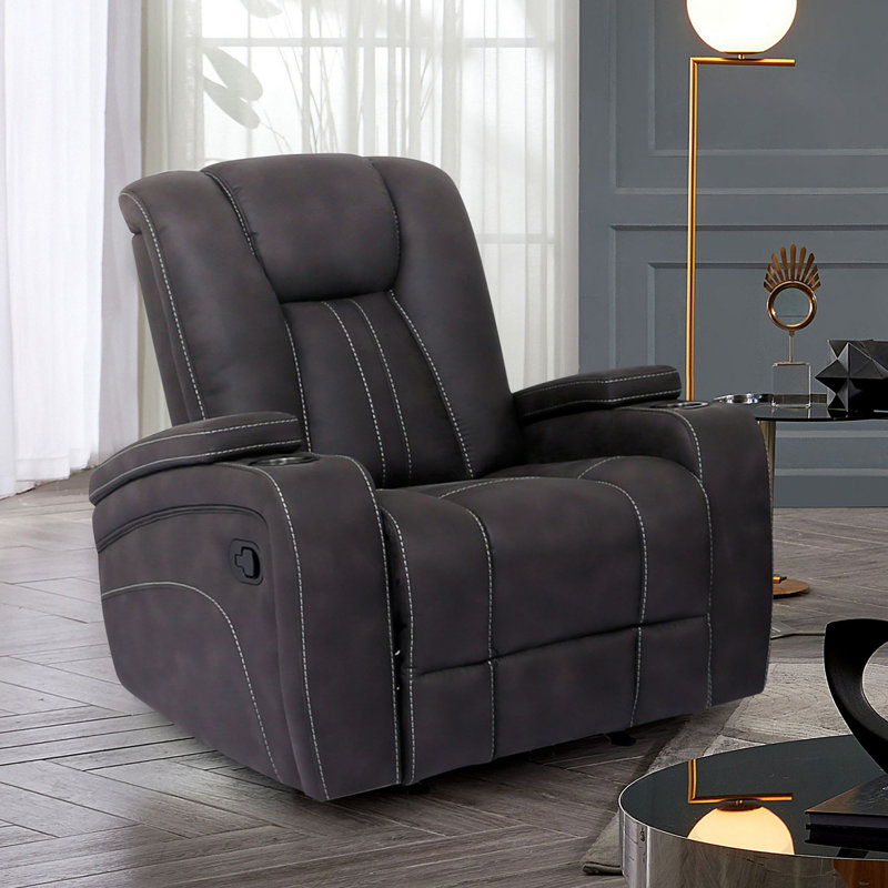 Transitional Style Glider Recliner