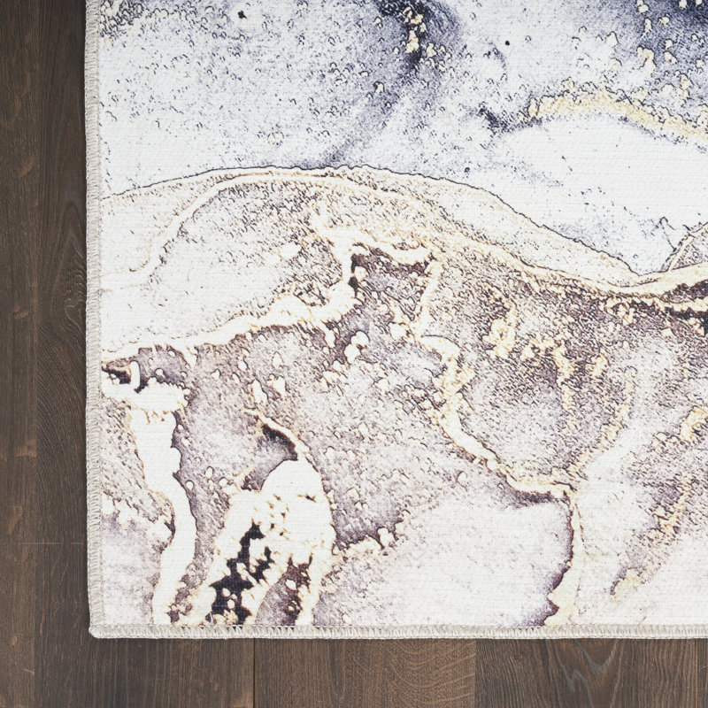 Stacie Daydream Machine Washable Area Rug, Rectangle 5'3" x 7'3"