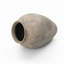 Vase en céramique rustique, pot en terre cuite de 12,4 po de hauteur avec finition gris-brun terreux-118045727