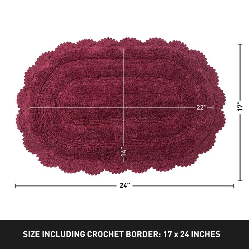 Casanova Non-Slip, Burgundy, 24" L x 17" W