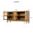 Aroma Retro 4-Door Sideboard With Large Storage Space And Rattan Doors-241505883
