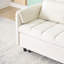 Canapé 52 po beige moderne en velours-1469366406