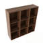 Armoire de rangement murale avec tablettes ouvertes-1773571566