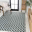 Tapis intérieur / extérieur turquoise / crème Aimee-612643753