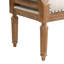 Banc Mid-Century en bois massif touffeté avec accoudoirs roulés et garniture cloutée-2020283144-2020283151