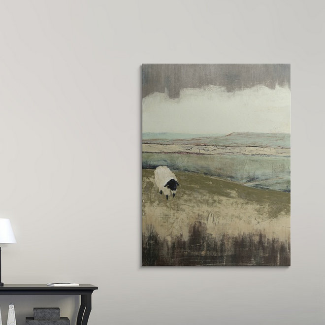 « i », reproduction d’art dépilée Open Meadow, H 24 po x l 17 po x P 1,5 po, Toile