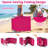 Olenka Outdoor Metal Chaise Lounge