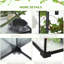 Enceinte en verre de reptile noir, 14 gallons avec couvercle coulissant pour l'alimentation, les lézards, les serpents, les grenouilles, les araignées terrarium - vue complète, ensemble de décoration, araignées sécuritaires,