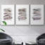 Layers On Layers I - Ensemble de 3 reproductions encadrées sur toile-97791881-97791882