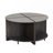 4-Piece Industrial Round Coffee Table-1936087637