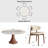 Spiro 7Pcs Round Solid Wood Dining Stylish Set With Sintered Stone Table, 6 Comfortable Upholstered Chairs-885219963-885219961