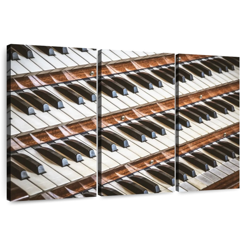 Orgue à tuyaux, H 20 po x l 33 po