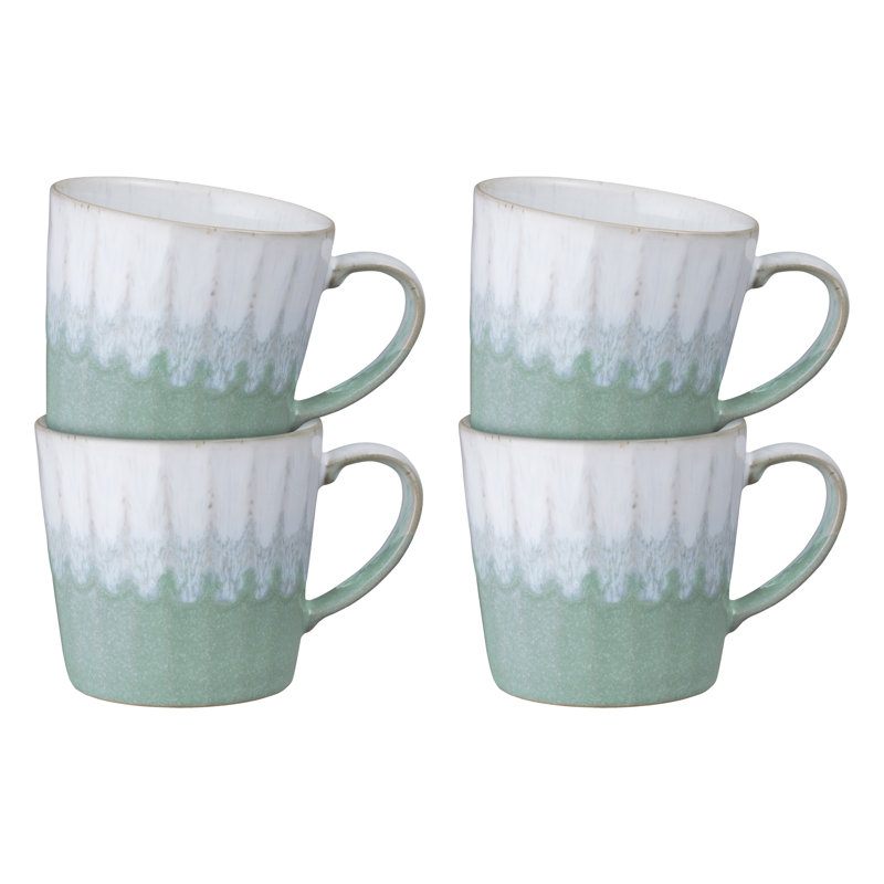 Denby Reactive Mugs, Light Green