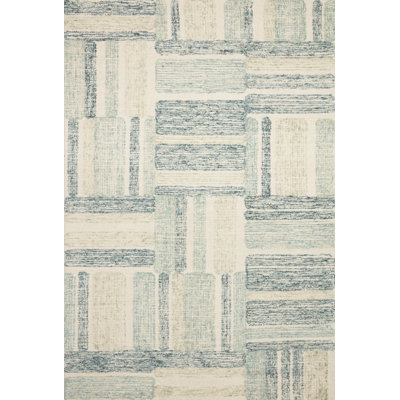 Tapis beige en laine touffeté à la main Manon