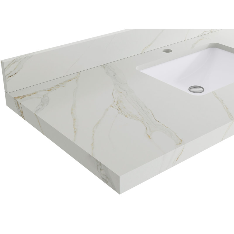 Catalina X P 22 po De salle de bain Quartz Calacatta Sienna