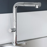 Slim Pull Out Single Handle Kitchen Faucet