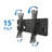 Mount-It Full Motion Long Arm TV Wall Mount with 26 in. Extension, Fits 40 - 70 in. & 220 Lbs. Cap.