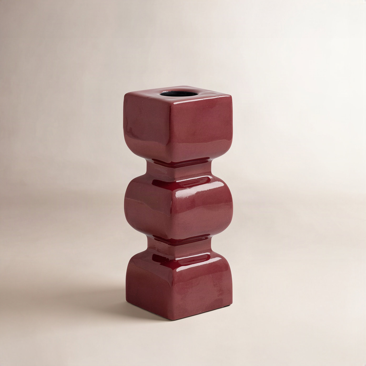 Enameled Aluminum Taper Candle Holder