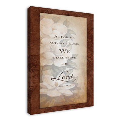 Serve the Lord sur toile
