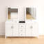 Ensemble de meuble-lavabo de salle de bain double 72 po avec miroir Ruhl-23978177