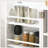 Kitchen Pantry Storage Cabinet W/ 5-Tier Shelving, 12 Spice Racks