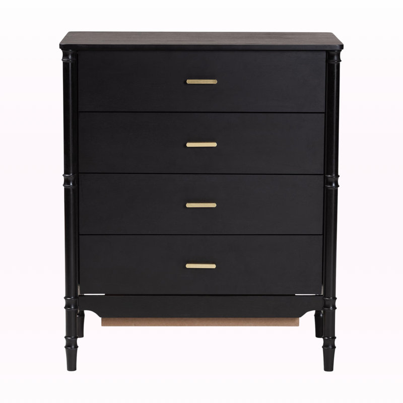 Commode 4 tiroirs avec rangement vertical Torino