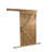 Finished Alder Wood Barn Door wtih Wooden Box Rail Sliding Hardware Set-102356068