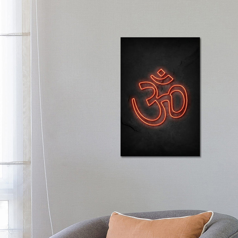 Hindu Neon by Durro Art - Wrapped Canvas Print, Wrapped Canvas, 66.04 cm H x 45.72 cm W x 3.175 cm D