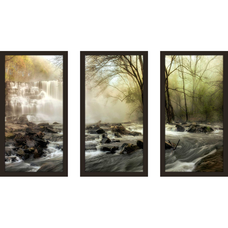 High Tide par Andy Amos - Ensemble de 3 reproductions de photos sur acrylique, L 40,5 po x H 25,5 po x P 1 po