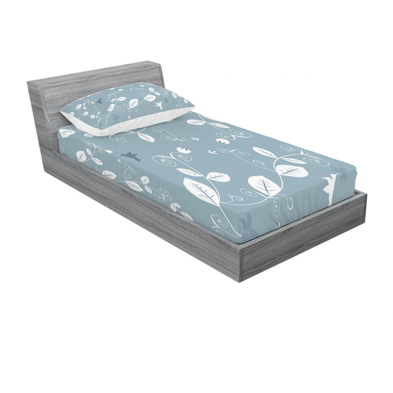 Microfiber Sheet Set, Twin Sheet Set with Fitted Sheet