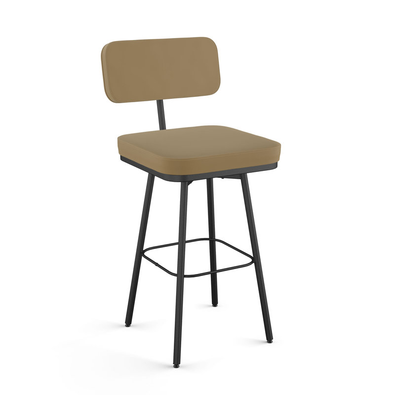 Tabouret de bar et de comptoir pivotant Latitude Run Amadita, Désert brun clair