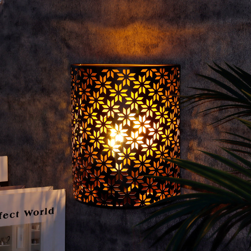8''H Wall Sconce Lighting Metal Rustic Wall Mount Lamp