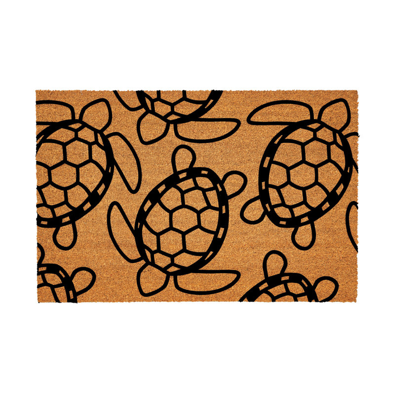 Coastal Coir Mat Turtles 36x24"