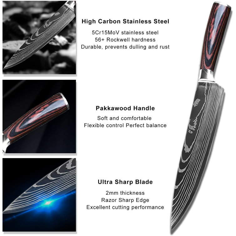 5Cr15MoV High Carbon Steel Slicing Carving Knife Hand Forged
