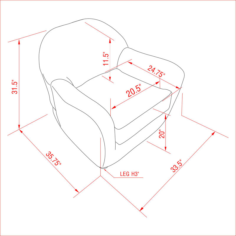 Merrilyn Modern Accent Chair, Brown, Gray Polyester