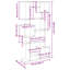 Ayiana 188cm H x 92cm W Book Cabinet Bookcase-1971617935