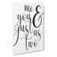 Me and You Just Us Two - Wrapped Canvas-61877823